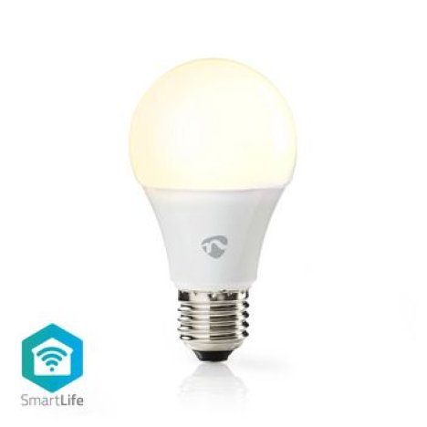 Bec LED Smart WiFi, E27, 800 lm, 9W, 2700 K, Nedis